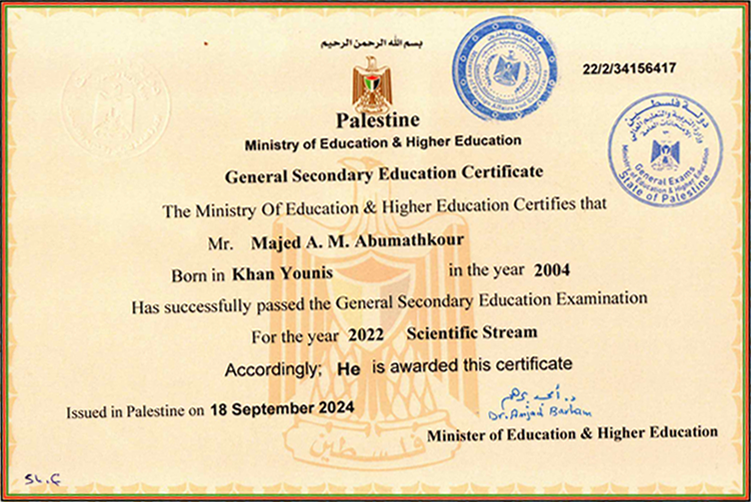 High School Cert